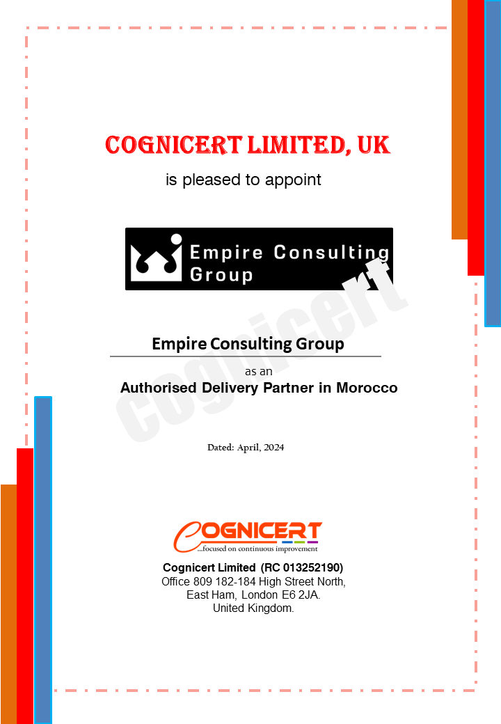 Cognicert has signed a partnership agreement with Empire Consulting Group, Morocco. maroc